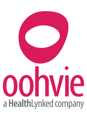 Vertical pink Oohvie logo