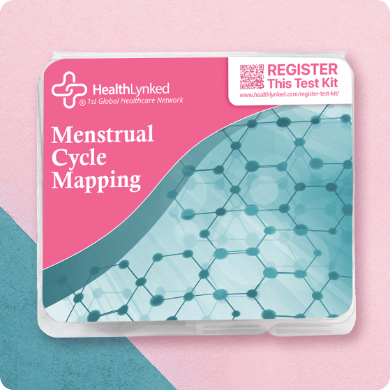 HealthLynked menstrual cycle mapping test kit