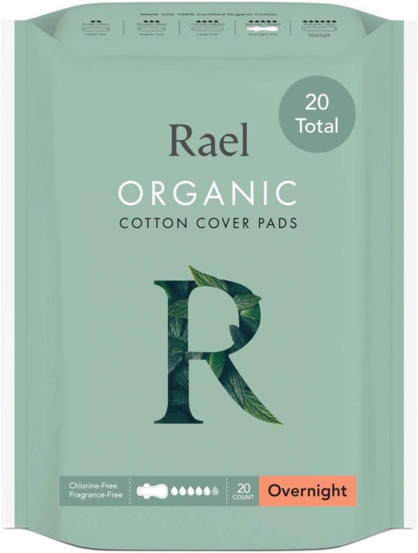 Overnight Rael organic cotton cover pads