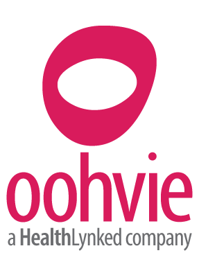 Vertical pink Oohvie logo
